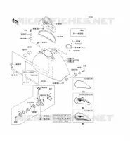 RESERVOIR CARBURANT pour Kawasaki EN500 LTD 2004