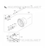 ROUE AVANT pour Kawasaki EN500 LTD 2004