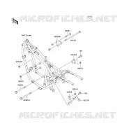 SUPPORT MOTEUR pour Kawasaki EN500 LTD 2004