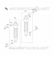 SUSPENSION/AMORTISSEUR pour Kawasaki EN500 LTD 2004