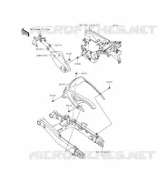 CACHE LAT&Eacute;RAL/GARDE CHAINE pour Kawasaki VULCAN S 2015