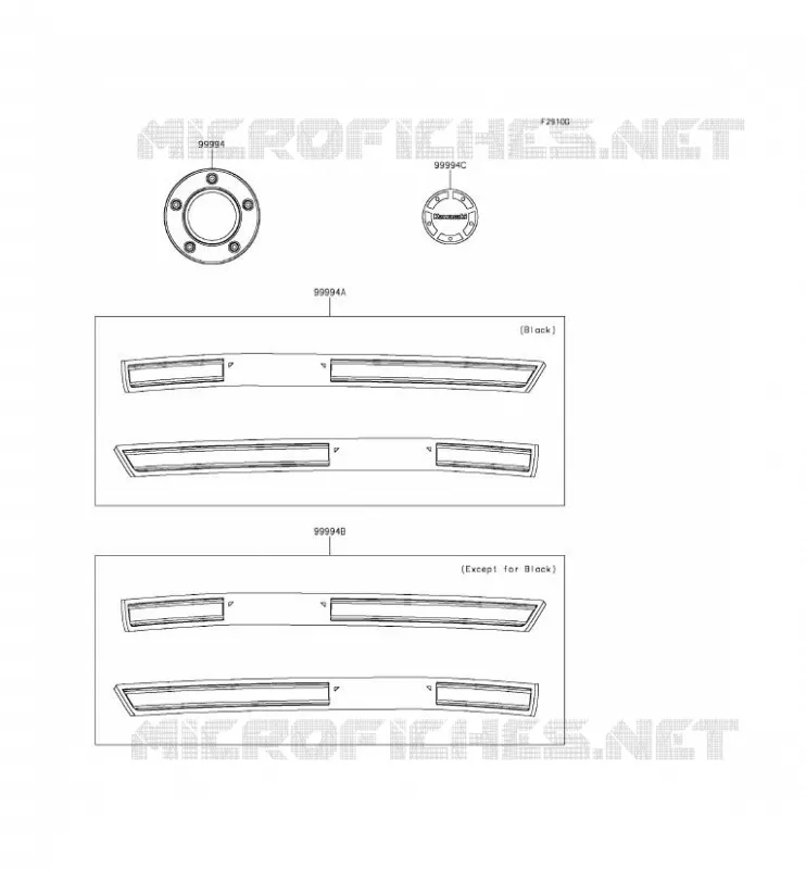 ACCESSOIRE(DECALS) Kawasaki MOTOS 650 2015 VULCAN S  EN650AFF