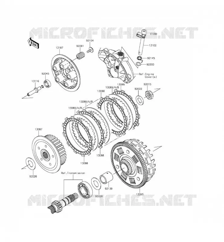 EMBRAYAGE Kawasaki MOTOS 650 2015 VULCAN S  EN650AFF