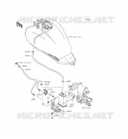 SYSTEME D'EVAPORATION CARBURANT(CA) pour Kawasaki VULCAN S ABS 2015