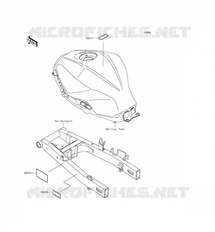 LABEL Kawasaki MOTOS 300 2015 Z300  ER300AFF
