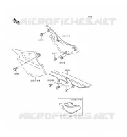 CACHE LAT&Eacute;RAL/GARDE CHAINE pour Kawasaki ER-5 1997