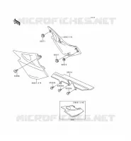 CACHE LAT&Eacute;RAL/GARDE CHAINE pour Kawasaki ER-5 1998