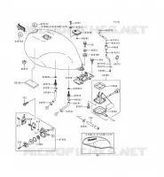 RESERVOIR CARBURANT pour Kawasaki ER-5 2000