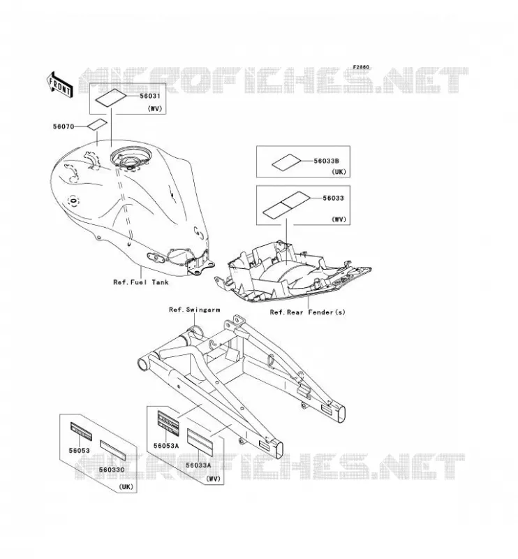 LABEL Kawasaki MOTOS 650 2006 ER-6N  ER650A6S