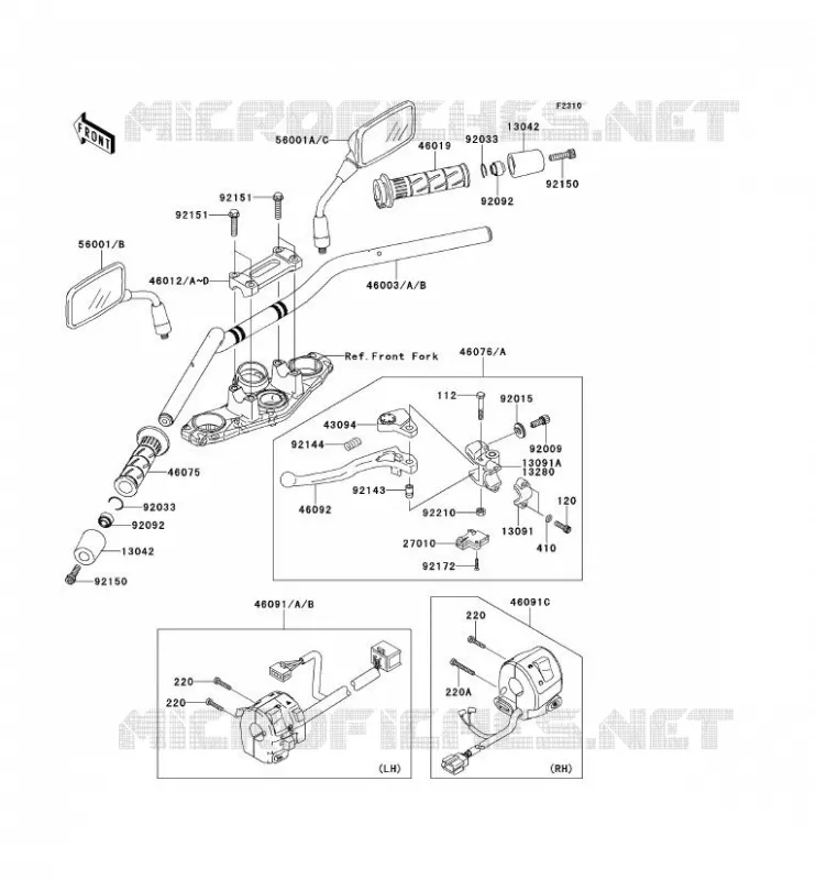 GUIDON Kawasaki MOTOS 650 2008 ER-6N  ER650A8F
