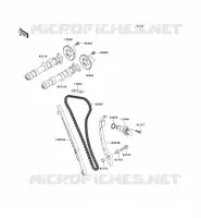 ARBRE A CAME/TENDEUR pour Kawasaki ER-6N ABS 2006