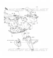 GARDE BOUE ARRI&Egrave;RE pour Kawasaki ER-6N ABS 2007