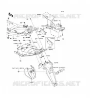 GARDE BOUE ARRI&Egrave;RE pour Kawasaki ER-6N ABS 2007