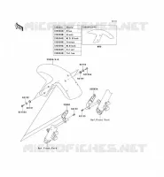 GARDE BOUE AVANT pour Kawasaki ER-6N ABS 2007