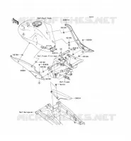 CACHE LAT&Eacute;RAL/GARDE CHAINE pour Kawasaki ER-6N ABS 2007