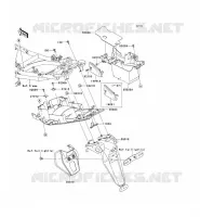 GARDE BOUE ARRI&Egrave;RE pour Kawasaki ER-6N ABS 2008