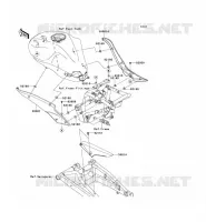 CACHE LAT&Eacute;RAL/GARDE CHAINE pour Kawasaki ER-6N ABS 2008