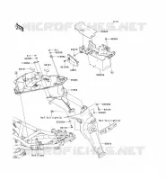 GARDE BOUE ARRI&Egrave;RE pour Kawasaki ER-6N 2009
