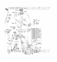 RESERVOIR CARBURANT pour Kawasaki ER-6N 2010