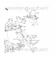 GARDE BOUE ARRI&Egrave;RE pour Kawasaki ER-6N 2011