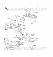GARDE BOUE ARRI&Egrave;RE pour Kawasaki ER-6N ABS 2009