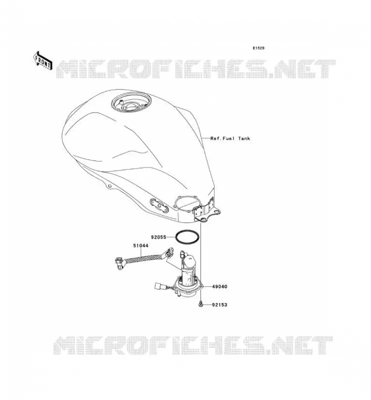 POMPE A ESSENCE Kawasaki MOTOS 650 2011 ER-6N ABS  ER650DBF