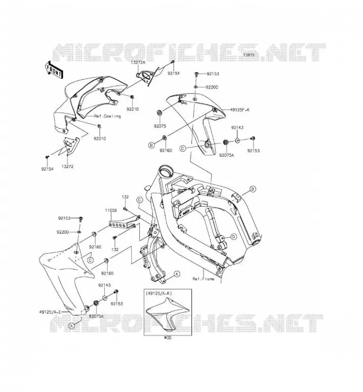 ECOPE Kawasaki MOTOS 650 2012 ER-6N  ER650ECF