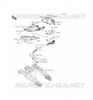 CACHE LAT&Eacute;RAL/GARDE CHAINE pour Kawasaki ER-6N 2012