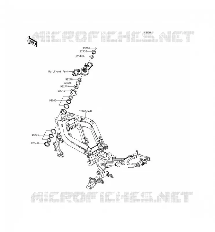 CH&Acirc;SSIS Kawasaki MOTOS 650 2012 ER-6N  ER650ECF