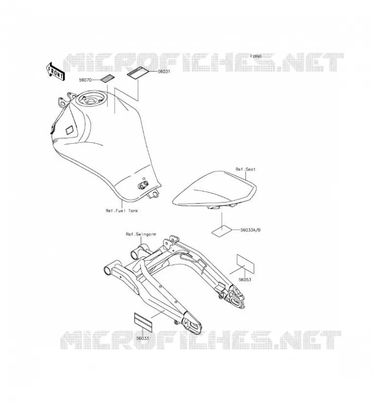 LABEL Kawasaki MOTOS 650 2012 ER-6N  ER650ECF