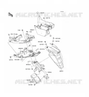 GARDE BOUE ARRI&Egrave;RE pour Kawasaki ER-6N 2012