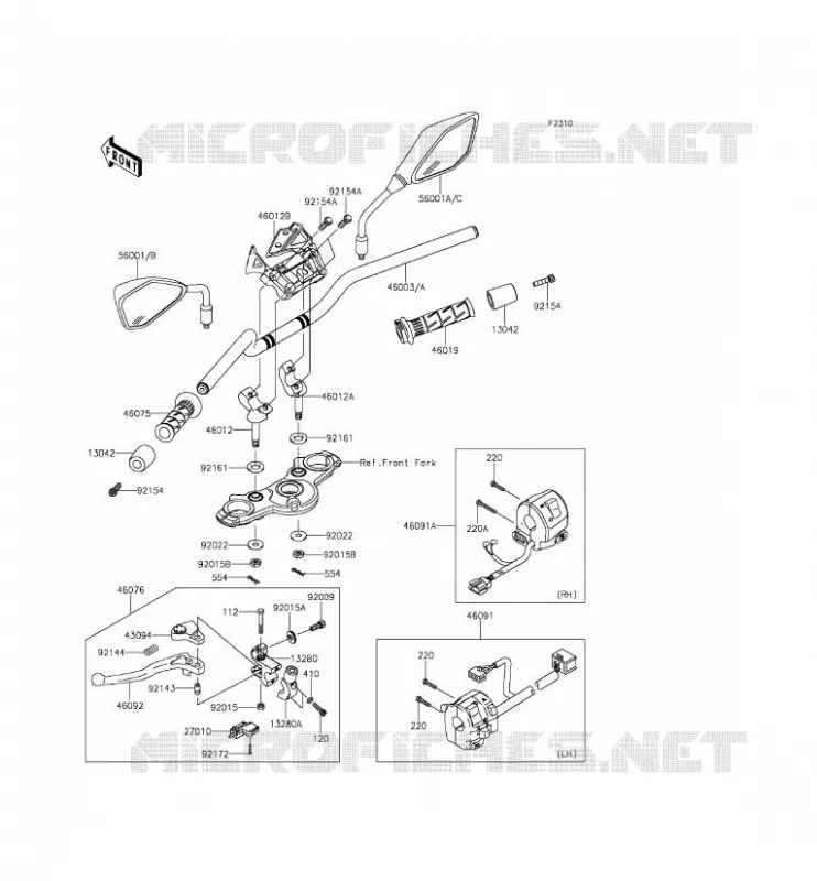 GUIDON Kawasaki MOTOS 650 2013 ER-6N  ER650EDS