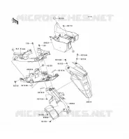 GARDE BOUE ARRI&Egrave;RE pour Kawasaki ER-6N 2013