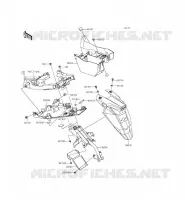 GARDE BOUE ARRI&Egrave;RE pour Kawasaki ER-6N 2014