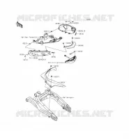 CACHE LAT&Eacute;RAL/GARDE CHAINE pour Kawasaki ER-6N 2015