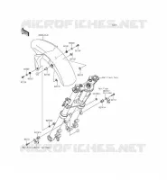 GARDE BOUE AVANT pour Kawasaki ER-6N 2015