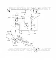 MAITRE CYLINDRE ARRI&Egrave;RE pour Kawasaki ER-6N 2015