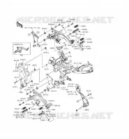 REPOSE PIED pour Kawasaki ER-6N 2015