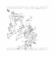 SUPPORT MOTEUR pour Kawasaki ER-6N 2015
