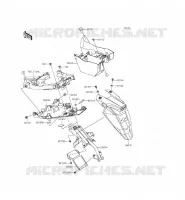 GARDE BOUE ARRI&Egrave;RE pour Kawasaki ER-6N 2015