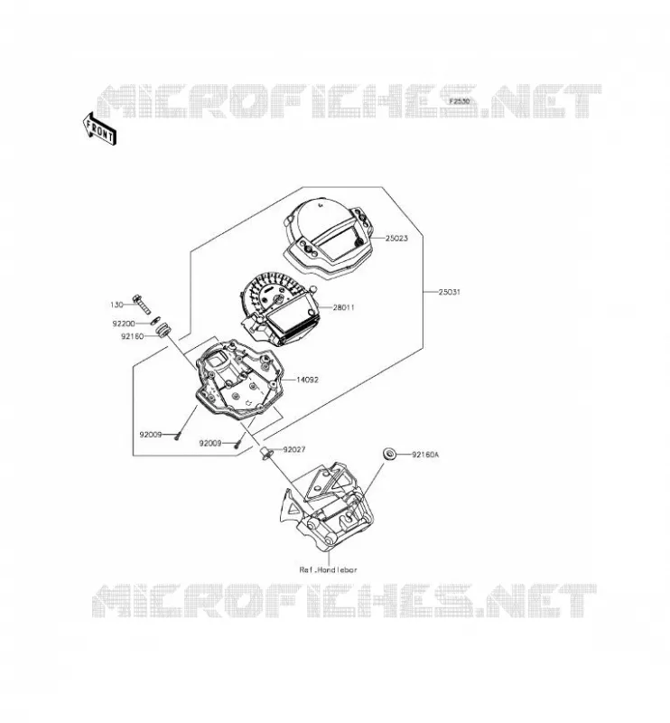 COMPTEURS Kawasaki MOTOS 650 2012 ER-6N ABS  ER650FCF