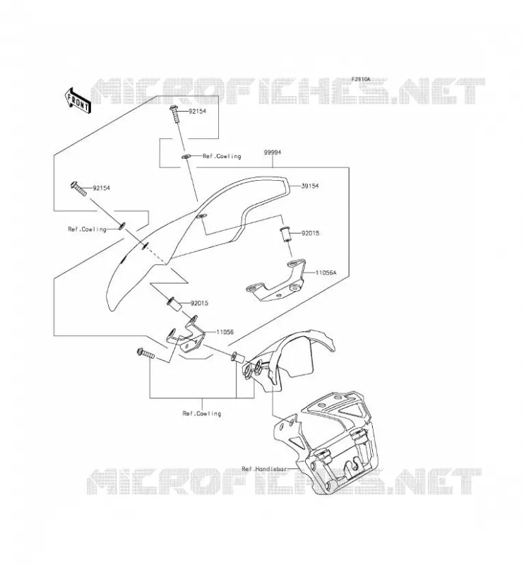 Accessory(Deflector) Kawasaki MOTOS 650 2012 ER-6N ABS  ER650FCF