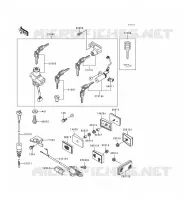 CONTACTEUR SERRURE/R&Eacute;FLECTEUR pour Kawasaki NINJA 250R 2000