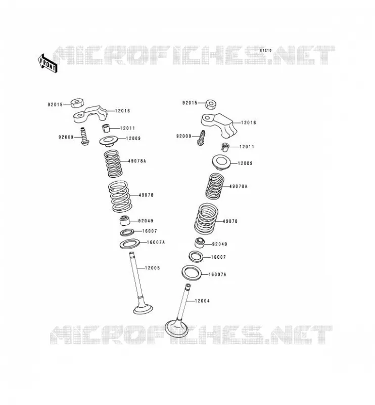 SOUPAPE Kawasaki MOTOS 250 2000 NINJA 250R  EX250-F14
