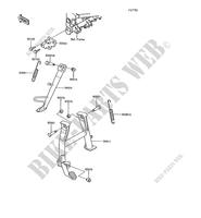 BEQUILLES pour Kawasaki GPX250R 1989