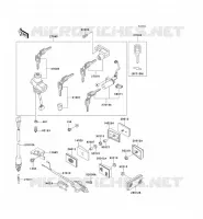 CONTACTEUR SERRURE/R&Eacute;FLECTEUR pour Kawasaki NINJA 250R 2006