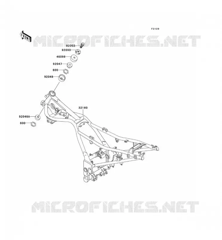 CH&Acirc;SSIS Kawasaki MOTOS 250 2007 NINJA 250R  EX250F7F