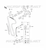 ARBRE A CAME/TENDEUR pour Kawasaki ZZR250 1999