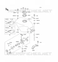 RESERVOIR CARBURANT pour Kawasaki ZZR250 1999