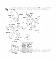 CARENAGE INFERIEUR pour Kawasaki ZZR250 2001